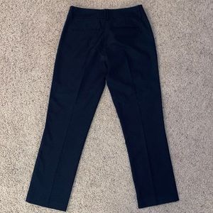 Ankle cropped polka dot slacks